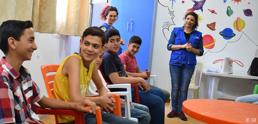 Les équipes du SIF dans les écoles syriennes